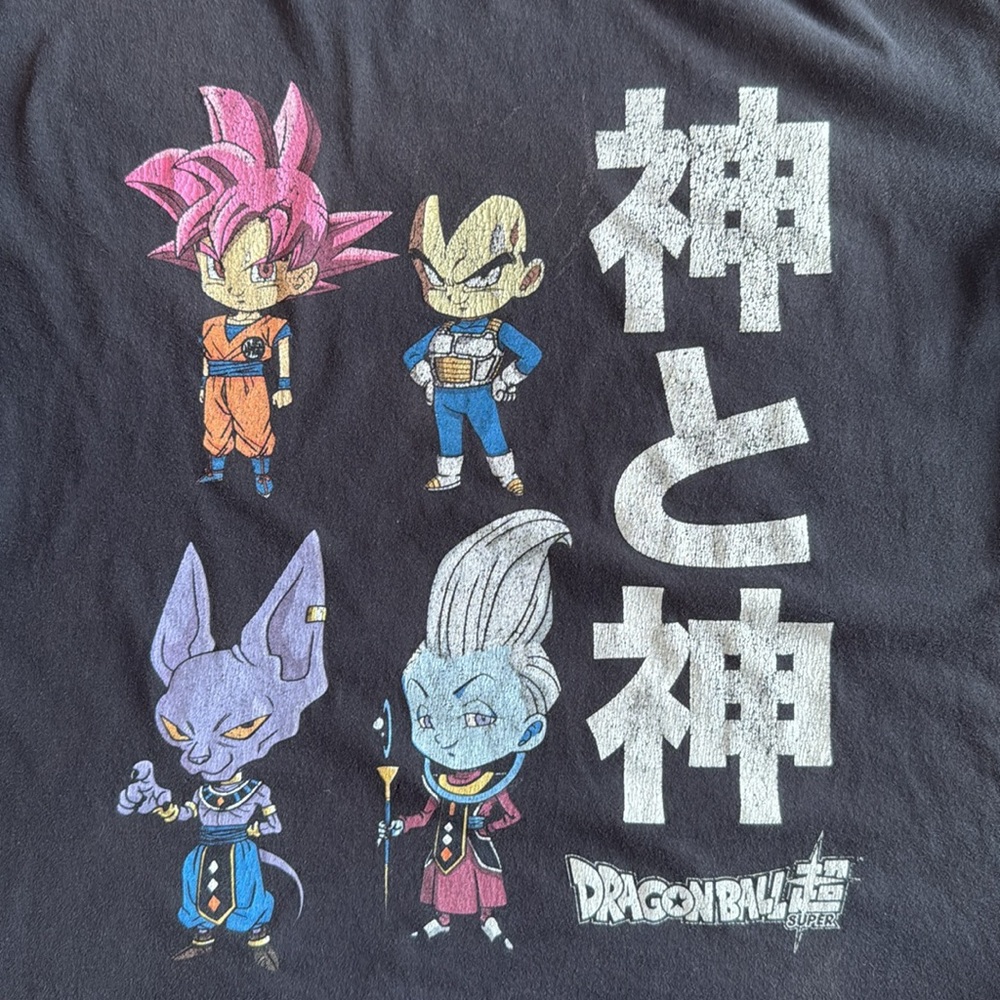 DRAGON BALL Z SUPER CHIBI CHARACTERS MENS LARGE BLACK COTTON T-SHIRT - Picture 4 of 8